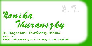 monika thuranszky business card